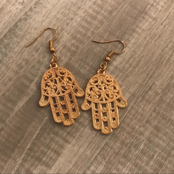 Hamsa Earrings - Picture 4 of 6